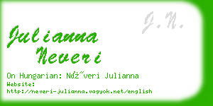 julianna neveri business card